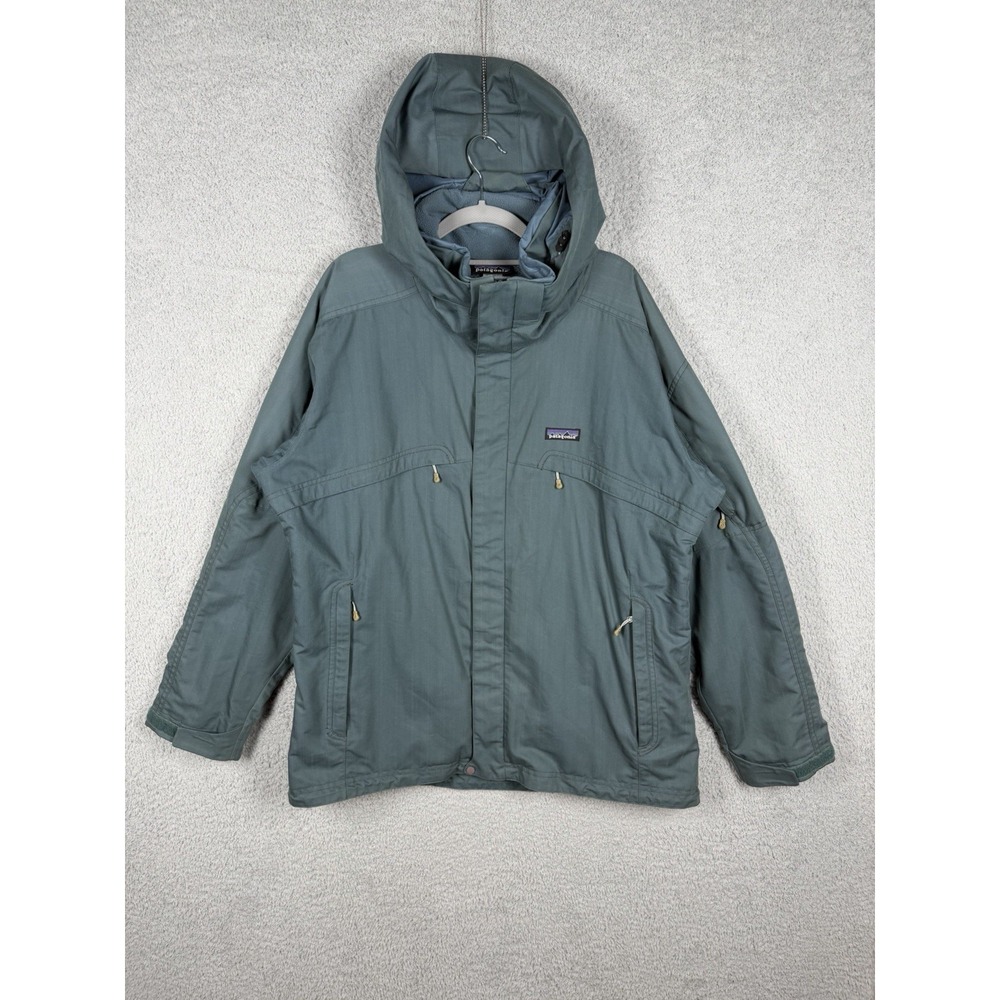 Patagonia Rubicon Jacket Mens Size L Sage Green Vintage Ski Snowboard Hooded